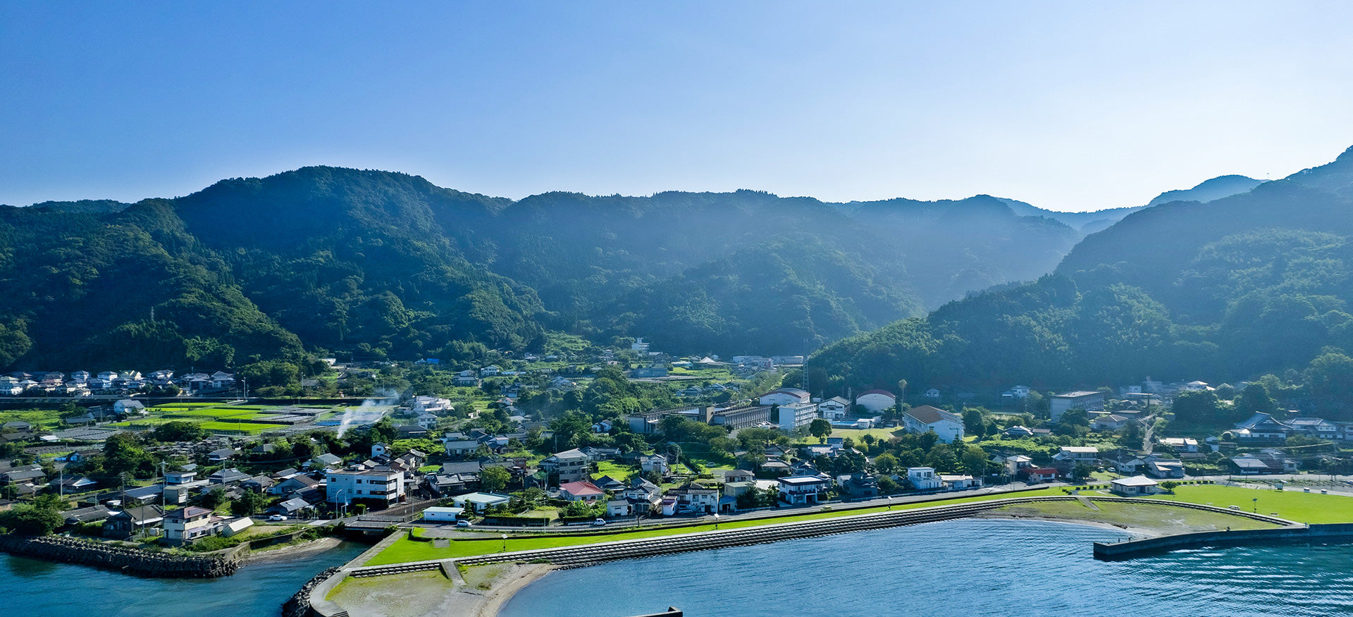 ⿅児島県霧島市福⼭町の風景