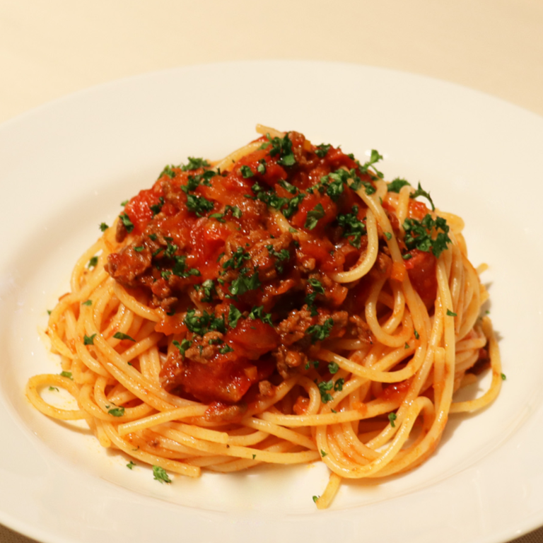 ミートソースパスタ